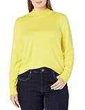 Amazon Essentials Leichter Mockneck Sweater (Plus + Missy) Pullover, Kräftiges Gelb, XL Größen
