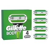 Gillette Body Rasierklingen für Körperrasierer mit Hautschutz, 4 Ersatzklingen