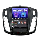 SXAUTO Android 10 Autoradio Passt für Ford Focus (2010-2014) - Kamera KOSTENLOS - [2G+32G] - 2 Din - 9.7 Zoll 2.5D - Unterstützen DAB Lenkradsteuerung 4G WiFi Bluetooth Carplay Android Auto Mirrorlink