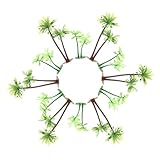 OATIPHO 12St Simulierter Kleiner Kokosnussbaum Modelllandschaftsmodell Palmenmodell Weihnachtsbaumspitze Modelle Spielzeugbäume Mini-Sandtisch-Pflanzenmodell dreidimensional grüne Frucht