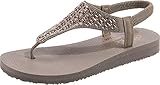 Skechers Damen Meditation Sweet Rock Sandale, Taupe, 37 EU