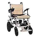 HEWXWX Elektrischer Rollstuhl（14kg）,Leichte Faltbare/Mobile FußStüTze,Intelligente Steuerung/Reichweite: 20 Kilometer,FüR äLtere Menschen Und Behinderte