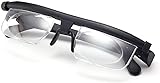 Einstellbarer Fokus Brille 6D bis 3D Lesebrille Dial Vision Brille für Nah und Fernsicht Brille zum Lesen Langlebige Lesebrille für Männer Damen Fahren Ältere (1)