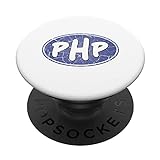 PHP Retro-Stil, Violett PopSockets mit austauschbarem PopGrip