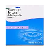 Bausch und Lomb SofLens daily disposable Tageslinsen, sphärische Kontaktlinsen, weich, 90 Stück BC 8.6 mm / DIA 14.2 / -2.75 Dioptrien