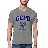 Gotham City Police Department Herren Grau V-Neck Shirt Size S
