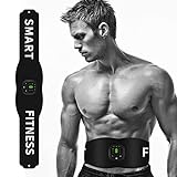 Layhou Smart Fitness Trainer Gürtel Elektrischer Bauchmuskelstimulator Unisex Bauchmuskeltrainer 6 Modi 10 Stufen Intensität 15min Timing mit LED-Anzeige