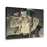 One Punch Man Zombieman Anime Leinwand-Poster, Wandkunst, Dekoration, Bild, Gemälde für Wohnzimmer, Schlafzimmer, Dekoration, Rahmen: 40 x 60 cm