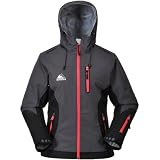 Cox Swain Damen Titanium Funktions/Hardshelljacke Kabru 8.000 Wassersäule 5.000 Atmungsakt., Colour: Grey/Black - Pink Zipper, Size: M