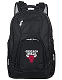 Denco Unisex-Erwachsene Backpack NBA Chicago Bulls Voyager Laptop-Rucksack, 48,3 cm (19 Zoll), schwarz
