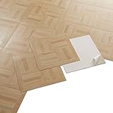 GENERIQUE - PVC Bodenbelag - Selbstklebende Fliesen - Heller Holzboden-Effekt - Beige - 2,04m²/22 Fliesen