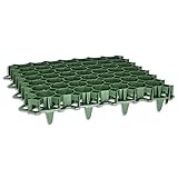 50 Stück Rasengitter aus Kunststoff grün 50 x 50 x 4 cm Rasengitterplatten Rasenwaben Bodenwaben Paddockplatten
