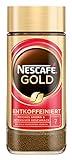 NESCAFÉ GOLD Entkoffeiniert, löslicher Bohnenkaffee aus erlesenen Kaffeebohnen, ohne Koffein, vollmundig & aromatisch, 1er Pack (1 x 100g)