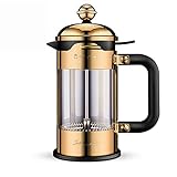 siheki 350ml / 600ml / 1000ml / 1500ml Drucktopf Edelstahl Kaffeekanne nach Hause Kaffeemaschine Teekocher Hand Kaffeefilter, 1000ml Für Küche (Color : 1500ml)