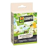 COMPO Wespenfallen Köder-Nachfüllpack, Natürlicher Inhaltsstoff, Insektizidfrei, 2 Flaschen mit jeweils 125 ml, Wespenspray
