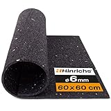 Hinrichs Antivibrationsmatte für Waschmaschinen - Gummimatte - Zuschneidbare Dämmmmatte als Waschmaschinenunterlage - 60 x 60 cm Rubber Mat