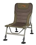 Fox Duralite Low Chair - Angelstuhl zum Karpfenangeln & Wallerangeln, Karpfenstuhl zum Angeln, Stuhl für Angler, Campingstuhl