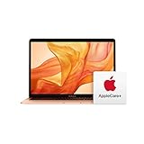 2020 Apple MacBook Air Laptop: Apple M1 Chip, 13' Retina Display, 8 GB RAM, 512 GB SSD Speicher, Beleuchtete Tastatur, FaceTime HD Kamera, Touch ID, Gold Mit AppleCare+