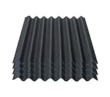 Onduline Easyline Dachplatte Wandplatte Bitumenwellplatten Wellplatte 4x0,76m² - schwarz