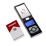Digitale Taschenwaage 200 g / 0,01 g Tragbare, Hochpräzise Grammwaage Digitalwaage Briefw aage Digitalwaage Gramm Mini Waage Tragbares LCD Display für Schmuck Drog