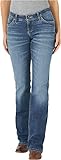 Wrangler Damen Shiloh Low Rise Boot Cut Ultimate Riding Jeans, Scharlachrot, 41 Kurz