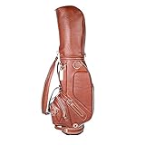 JIAGU Tragbare Tragetasche Premium Leichte Golf Cart Bag Golf Stand Bag for Männer und Frauen Golf Club Reisetasche (Color : Brown, Size : 45x25x126cm)