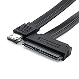 CY Power ESATA Kabel eSATAp ESATA USB 2.0 Combo auf 22pin SATA Kabel für 2,5/3,5 Zoll Festplatte 50 cm