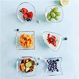 FKZX Glasschalen-Set mit 6 Stück, Joghurtschüsseln, Eisbecher, Kreativität, außergewöhnliche Form, Tasse, Spezialität & Neuheit Geschirr