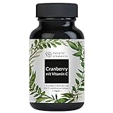 Cranberry Extrakt mit Vitamin C – 25:1 Extrakt (entspricht 20.000mg Cranberries pro Tagesdosis) – 240 Kapseln – laborgeprüft, vegan, hochdosiert, ohne unerwünschte Zusätze