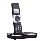 mingqian Digitales schnurloses Telefon Telefon mit LCD-Display Anrufer-ID Freisprechanrufe Konferenzanruf 16 Sprachen Unterstützung 5 Mobilteil-Verbindung für Büro, Geschäft, Zuhause, Familie