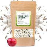 RheinNatur Apfelessig-Kapseln 210 Stück - Reines Apfelessig-Pulver mit pflanzlicher Kapselhülle, vegan - 70 Tage Vorrat - Unterstützung der Verdauung & Blutzucker-Reg