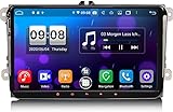 8-Kern 9 Zoll Android 11 Autoradio für VW Golf 5 6 Passat Tiguan Seat Skoda Caddy GPS-Navi Carplay Android Auto DSP Bluetooth A2DP DVB-T2 WiFi DAB+ 4+64GB