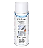 WEICON Zink-Spray 400 ml | Rostschutzfarbe für alle Metalloberflächen |Farbe: leicht angewitterte Feuerverzinkung