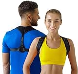 VerNovum Rücken Geradehalter - bequemer Haltungskorrektur Rücken Damen und Herren - unsichbarer Schultergurt Haltungskorrektur - Rückenhalterung Korrektur, Rückenstütze für Nacken, Rücken, Shulter