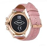 YOOSIDE Armband für Fossil Venture Damen Smartwatch,18mm Schnellverschluss Klassisch Leder Replacement Uhrenarmbänder für Fossil Q Venture 3/4 HR 4, Fossil Damen Sport(Rosa)