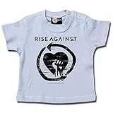 Metal Kids Rise Against (Heartfist) - Baby T-Shirt, hellblau, Größe 62 (3-6 Monate), offizielles Band-Merch