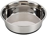 Kerbl Hundenapf Edelstahl, Hundefressnapf Wassernapf, rutschfest, 2800
