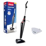 Vileda Steam Plus Dampfreiniger mit Mikrofaser-Pad, hygienische Bodenreinigung, entfernt bis zu 99,9% der Bakterien und Viren*, für alle Böden, ideal für Tepp