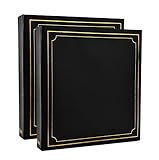 ARPAN Einsteck-Fotoalbum, 3-Ringbuch, für 500 Fotos, 10 x 15 cm, 2 Stück