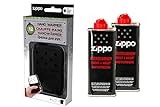 Zippo Handwärmer Premium Set Taschenwärmer schwarz groß 12 Stunden Laufzeit + 2 x Benzin