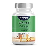 Ginkgo Biloba 6000mg - 365 vegane Tabletten hochdosiert - 24% Flavonoglykoside + 6% Terpenlactone - Premium Ginkgo-Biloba 50:1 Extrakt - Laborgeprüft ohne Zusätze in Deutschland hergestellt