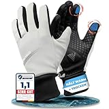 MIVELO Fahrradhandschuhe Herren & Damen mit Ergo-PAD Winterhandschuhe Touchscreen wasserfest, Winddicht & gepolstert Handschuhe Fahrrad Winter schwarz (Reflektierend, M)