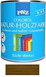 PNZ Natur-Holzfarbe Coloröl Holzschutz von Gartenwelt Riegelsberger Holzlasur UV-Schutz Premiumklasse Eiche dunkel 0,75 L