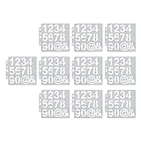 Stencil, Drawing Moldboard Number Stencils 10Pcs Hollow Template for Stamp Pad for Spray