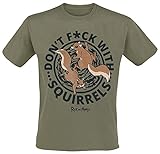 Rick and Morty Don't F*ck with Squirrels Männer T-Shirt Khaki L