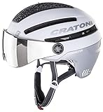 Cratoni Unisex – Erwachsene Commuter Helm, Weiß Matt, M-L (58-61 cm)