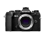 Olympus OM-D E-M5 Mark III Micro Four Thirds Systemkamera Gehäuse, 20 MP Sensor, 5-Achsen Bildstabilisator, leistungsstarker Autofokus, elektronischer OLED Sucher, 4K-Video, WLAN, Bluetooth, schw