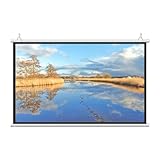 Projektionswand Leinwand 4: 3 Heimkino Projektionsfläche Für Outdoor-Camping-Film, HD Rolloleinwand Präsentationswand Projektionsfläche，weiße Projektor-Leinwand,30' , 40' , 50' , 60' , 72'(4:3,30')