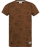 FILA Unisex Kinder Tarija Tee Dress Kinderkleid, Nuthatch Tom & Jerry AOP, 86/92