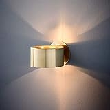 YINGGEXU. Wandlampe Einfache Dorado Ring Wandleuchte Wandleuchte LED-LED-BLICK-Innenwand für Schlafzimmer Salon und Zimmer (Color : Luz Calida)